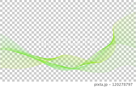 流動的抽象波浪材料黃綠色的背景圖像 120278797