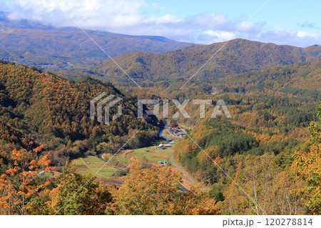 《長野県》木曽町 地蔵峠からの開田高原 《長野県》木曽町 地蔵峠からの開田高原 120278814