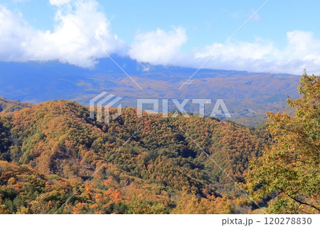 《長野県》木曽町 地蔵峠からの開田高原 《長野県》木曽町 地蔵峠からの開田高原 120278830