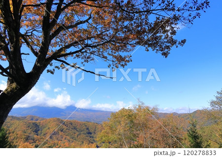 《長野県》木曽町　地蔵峠からの開田高原 120278833