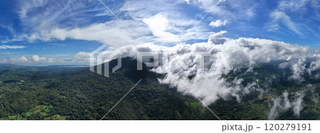 Landscape panorama of mombacho volcano Landscape panorama of mombacho volcano 120279191