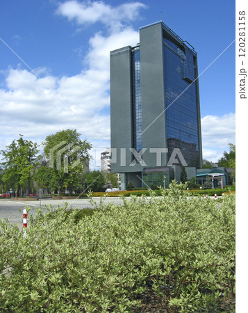 Beautiful new architecture of Lodz. Buildings in the Polish city of Lodz 120281158