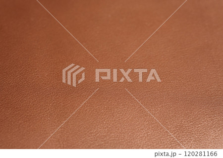 Brown full grain leather background Brown full grain leather background 120281166
