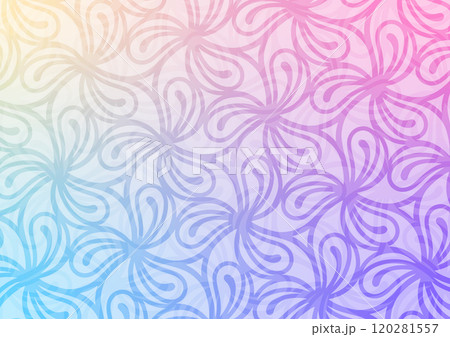 Cute art line blue swirl pattern purple presentation background  120281557