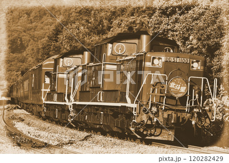 DD51・24系 寝台特急「北斗星」(古風イメージ写真) DD51・24系 寝台特急「北斗星」(古風イメージ写真) 120282429
