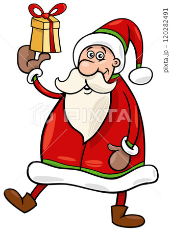 santa claus christmas cartoon illustration 120282491