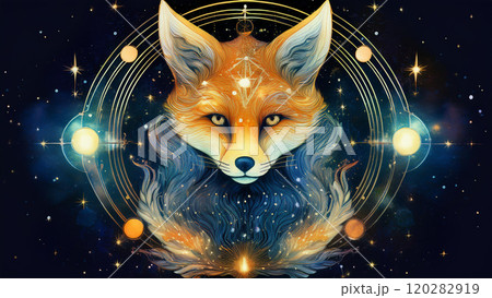 星空の門番・星狐のイラスト素材 [120282919] - PIXTA