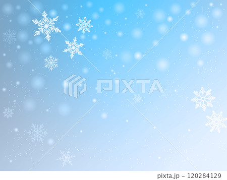 雪の結晶のイラスト背景 120284129