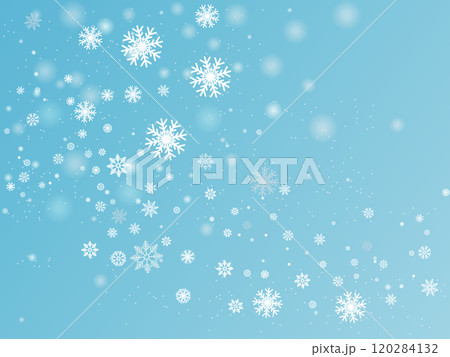 雪の結晶のイラスト背景 雪の結晶のイラスト背景 120284132