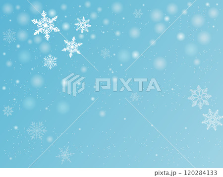 雪の結晶のイラスト背景 雪の結晶のイラスト背景 120284133