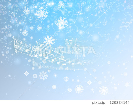 雪の結晶のイラスト背景 120284144