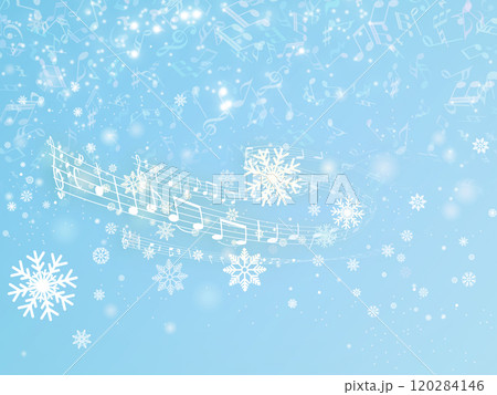 雪の結晶のイラスト背景 120284146