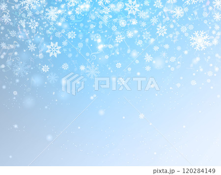 雪の結晶のイラスト背景 120284149