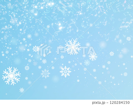 雪の結晶のイラスト背景 雪の結晶のイラスト背景 120284150