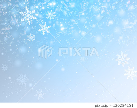 雪の結晶のイラスト背景 120284151