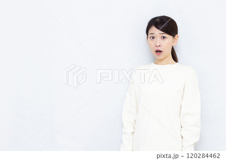 ビックリおどろく女性 ビックリおどろく女性 120284462