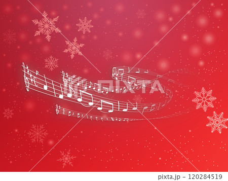 雪の結晶のイラスト背景 雪の結晶のイラスト背景 120284519