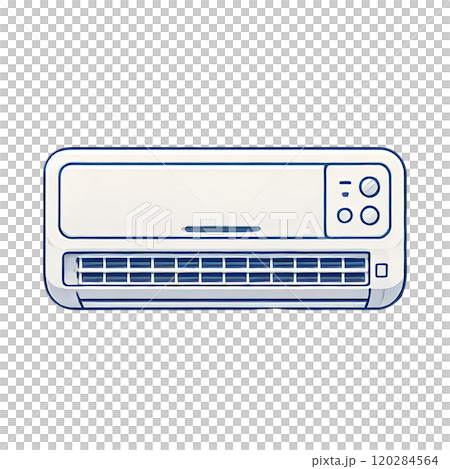 簡單壁掛式空調的數位插圖 120284564