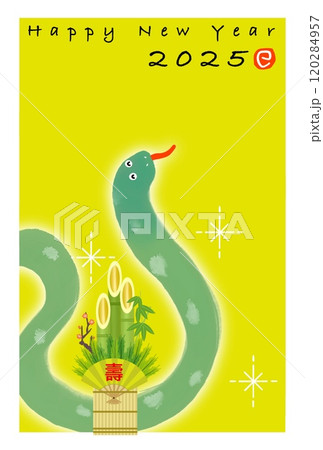 巳年年賀状 巳年年賀状 120284957