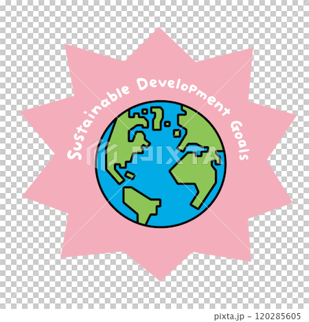 永續發展目標人物和地球插圖 120285605