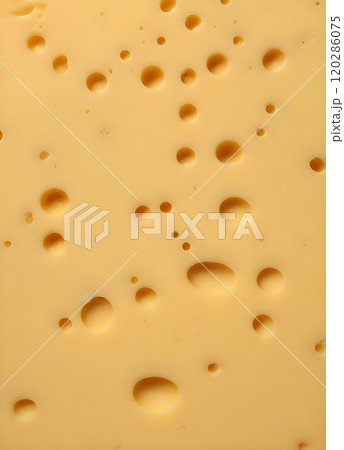 Close-up gourmet emmental cheese slice Close-up gourmet emmental cheese slice 120286075