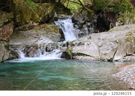 『 かじかの滝 』【洞川自然研究路散策コース 】／ 奈良県天川村洞川（どろがわ） 120286155