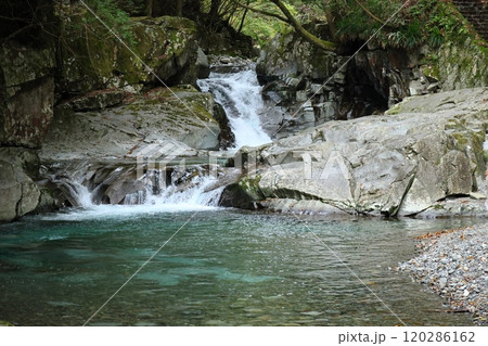 『 かじかの滝 』【洞川自然研究路散策コース 】／ 奈良県天川村洞川（どろがわ） 120286162