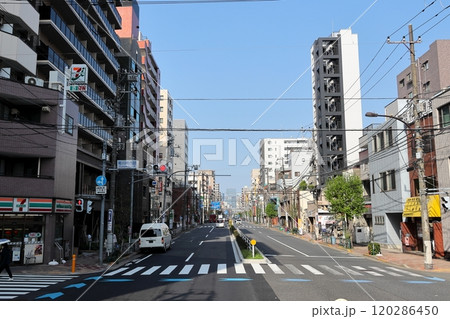 東京都市風景 新大橋通り 菊川付近 東京都市風景 新大橋通り 菊川付近 120286450