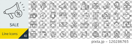 Sale icon set 120286765
