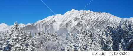 新穂高ロープウェイ西穂高口より眺める北アルプスの絶景 120286800