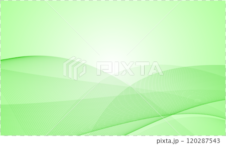 抽象的な波の背景イメージ 素材 ウェーブ 緑 03 120287543