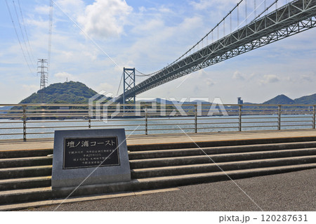 下関市の関門海峡の風景を楽しめる歩道壇ノ浦コースト 120287631