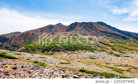 秋の御嶽山登山：サイノ河原と剣ヶ峰 120287940