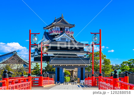 青空と清洲城 愛知県清須市 120288058