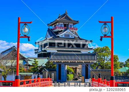 青空と清洲城 愛知県清須市 120288065