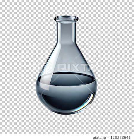 玻璃燒瓶中液體的科學實驗插圖 120288641