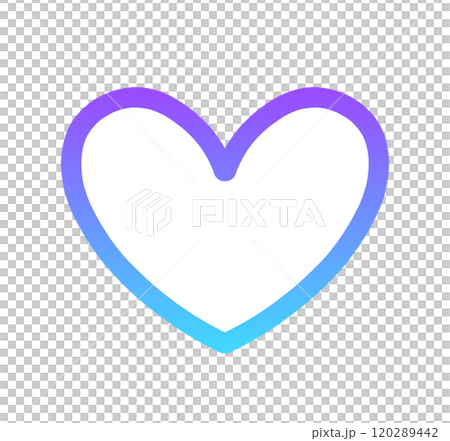 Blue-purple gradation | Heart symbol Blue-purple gradation | Heart symbol 120289442