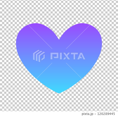 Blue-purple gradation | Heart symbol 120289445
