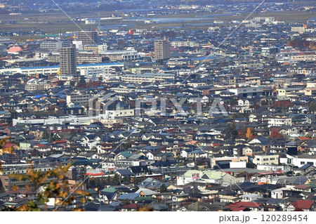 西蔵王公園 　展望広場　山形市街並みを俯瞰 120289454