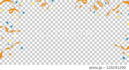 Confetti ribbon sunburst background material (vector yellow pop illustration copy space) Confetti ribbon sunburst background material (vector yellow pop illustration copy space) 120291200