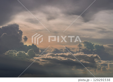 The sky is being covered with amazing clouds. The sky is being covered with amazing clouds. 120291538