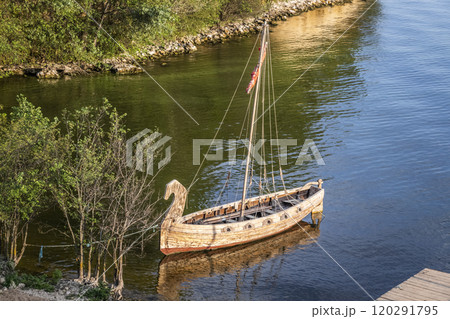 Ancient wooden ship Ancient wooden ship 120291795