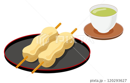 きな粉団子とお茶のセット 120293627