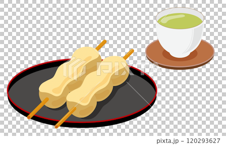 きな粉団子とお茶のセット 120293627