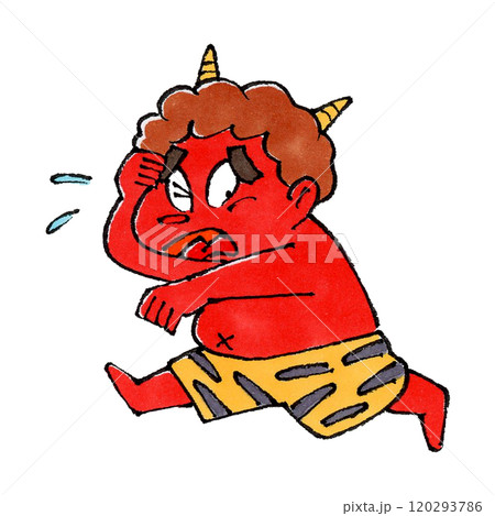 逃げる赤鬼 120293786