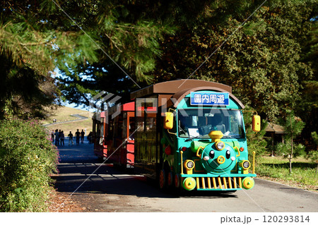 公園にある乗り物 120293814