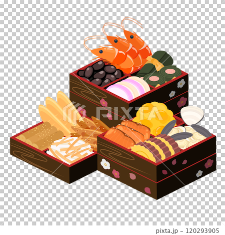 おせちのイラストセット おせちのイラストセット 120293905