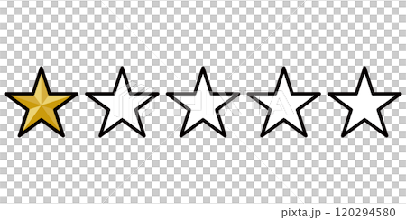 1 star rating illustration 120294580