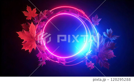 秋のゲーミング紅葉 サイバー空間 秋のゲーミング紅葉 サイバー空間 120295288