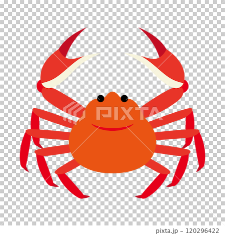 簡單可愛的螃蟹插畫 簡單可愛的螃蟹插畫 120296422